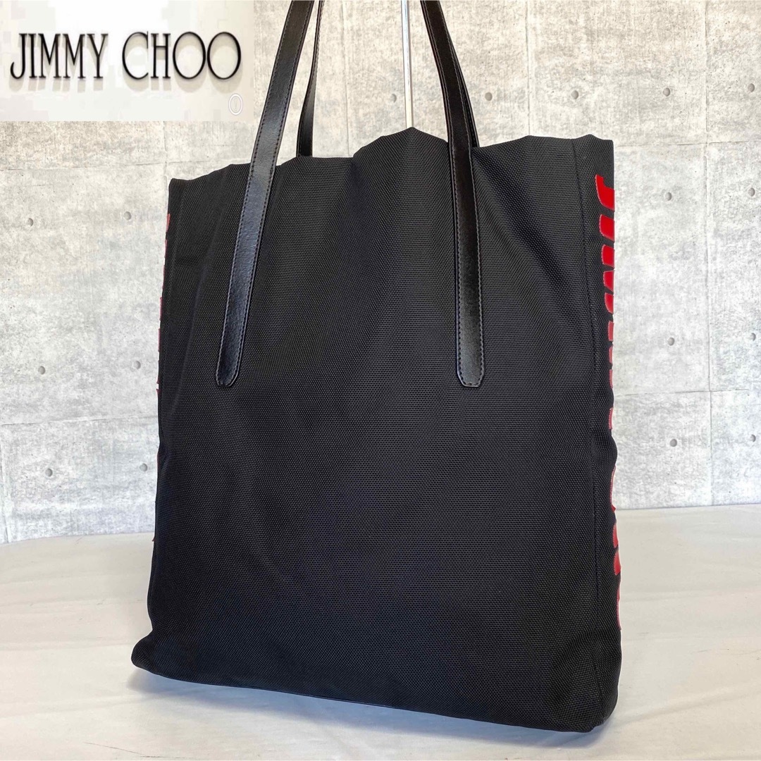 JIMMY CHOO(ジミーチュウ)の【良品】JIMMY CHOO PIMLICO N/S キャンバス トートバッグ レディースのバッグ(トートバッグ)の商品写真