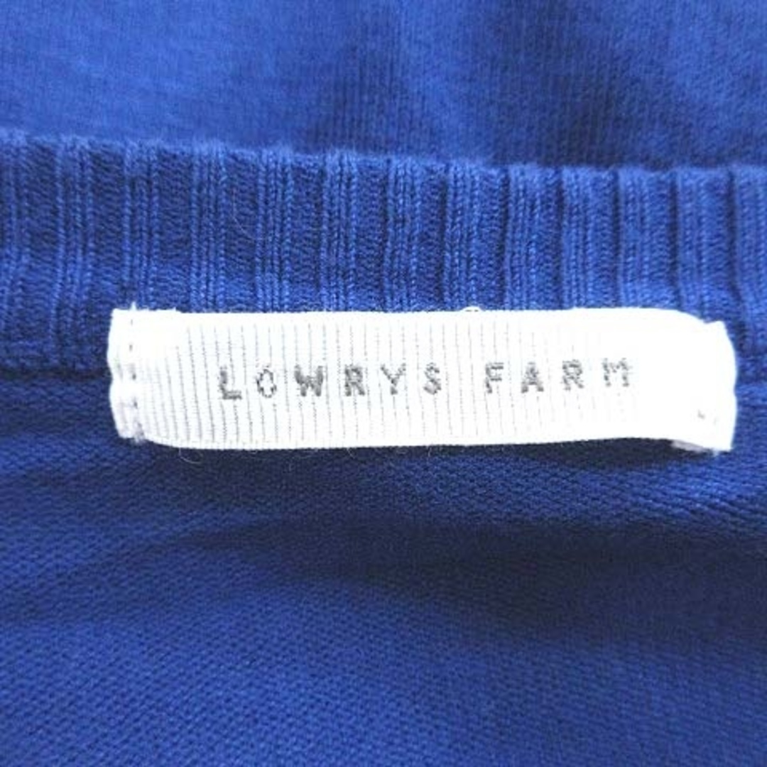 LOWRYS FARM(ローリーズファーム)のローリーズファーム ニットカーディガン 長袖 Vネック L 青 ブルー レディースのトップス(カーディガン)の商品写真