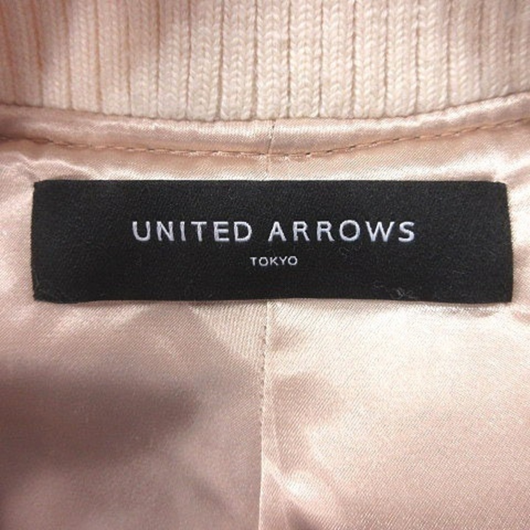 UNITED ARROWS(ユナイテッドアローズ)のユナイテッドアローズ ジャケット ウール 総裏地 長袖 38 ベージュ レディースのジャケット/アウター(ブルゾン)の商品写真