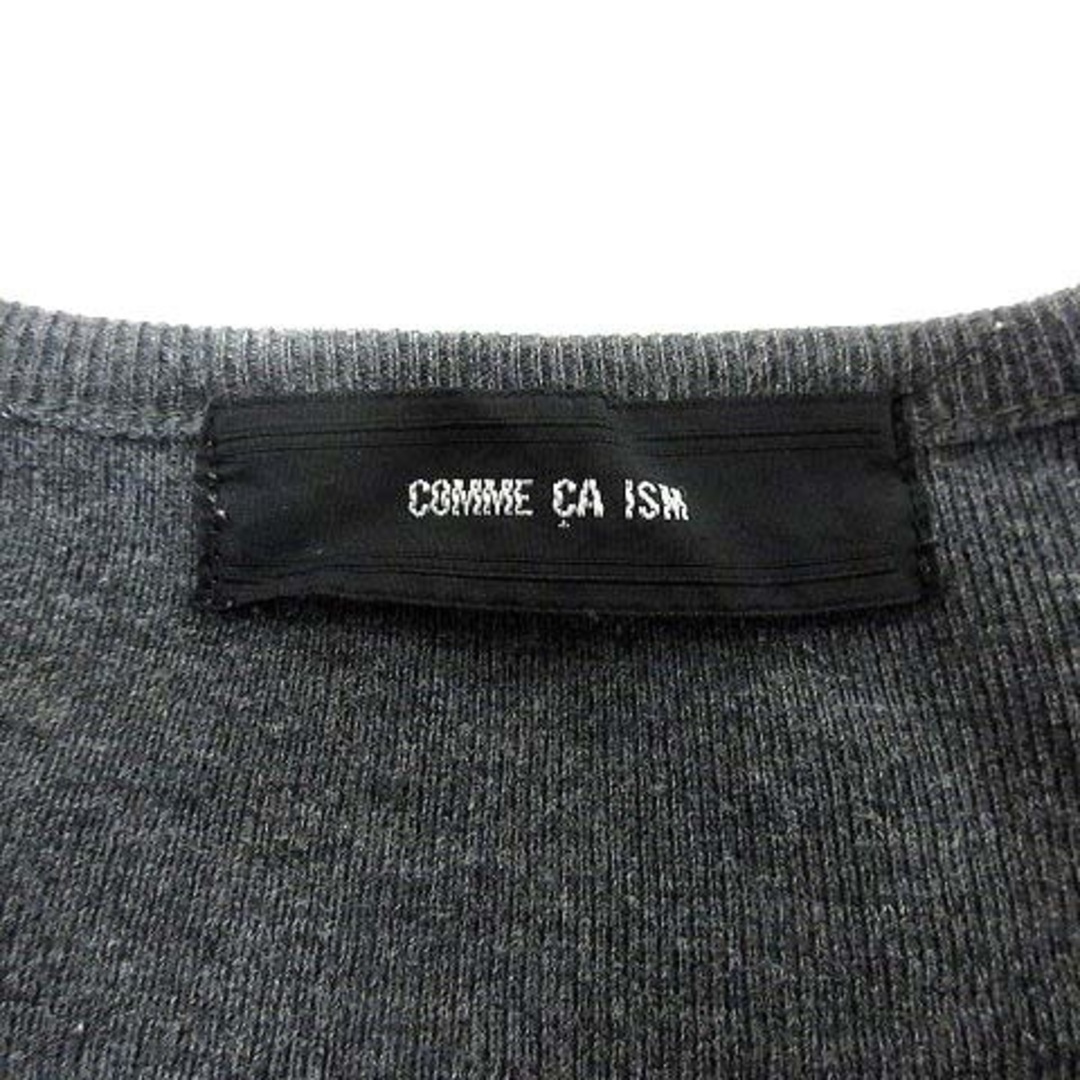 COMME CA ISM(コムサイズム)のCOMME CA ISM Tシャツ カットソー クルーネック 長袖 グレー メンズのトップス(Tシャツ/カットソー(七分/長袖))の商品写真