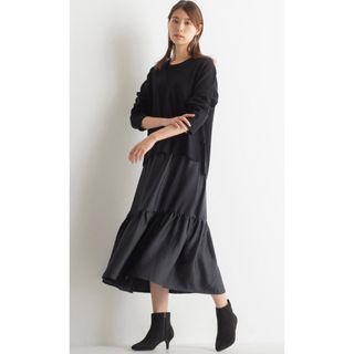 プラステ(PLST)の美品　plstワンピース　M size(ロングワンピース/マキシワンピース)