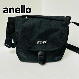 アネロ(anello)の【美品】anello アネロ ショルダーバッグ ブラック(ショルダーバッグ)