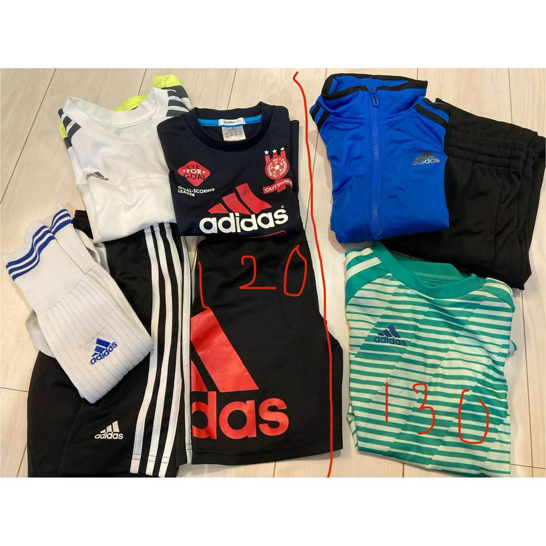 adidas(アディダス)のサッカー　adidas ウエア　練習着　120cm 130cm キッズ/ベビー/マタニティのキッズ服男の子用(90cm~)(その他)の商品写真