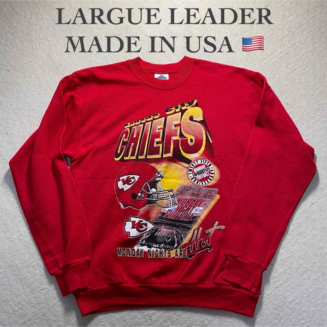 MADE IN USA(メイドインユーエスエー)の【MADE IN USA】 LEAGUE LEADER プリント スウェット メンズのトップス(スウェット)の商品写真