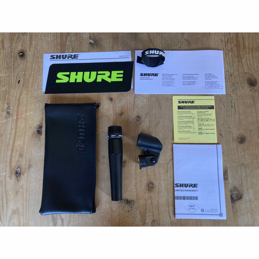 【新品】shure sm57 ダイナミックマイクレコーディング/PA機器