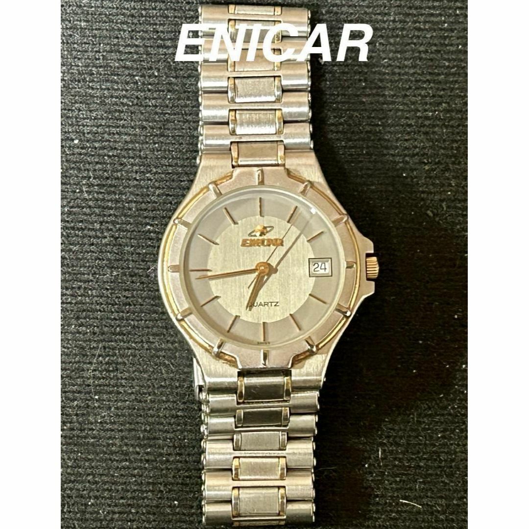 【美品】ENICAR Switzerland エニカ メンズ腕時計955.379時計
