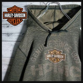 Harley Davidson - ハーレーダビッドソン ロゴプリント両面スウェット