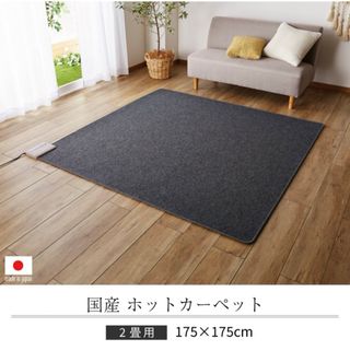 ホットカーペット 2畳 本体 175x175cm [01htc](ホットカーペット)