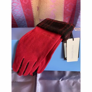ピンキーアンドダイアン(Pinky&Dianne)の新品✨ピンキー&ダイアン赤手袋♡スマートフォン対応(手袋)