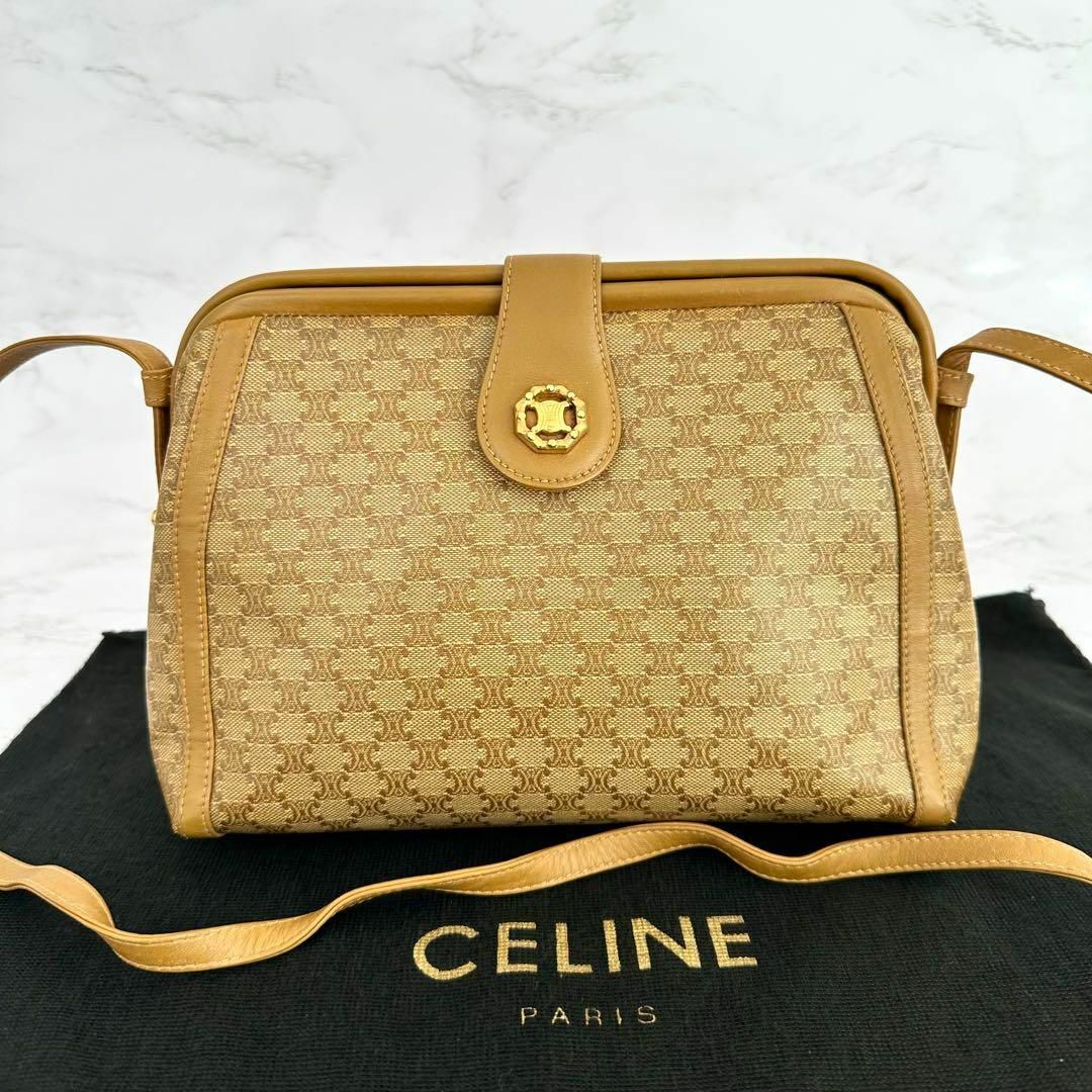 celine(セリーヌ)のセリーヌ CELINE ショルダーバッグ トリオンフ マカダム ベージュ レディースのバッグ(ショルダーバッグ)の商品写真