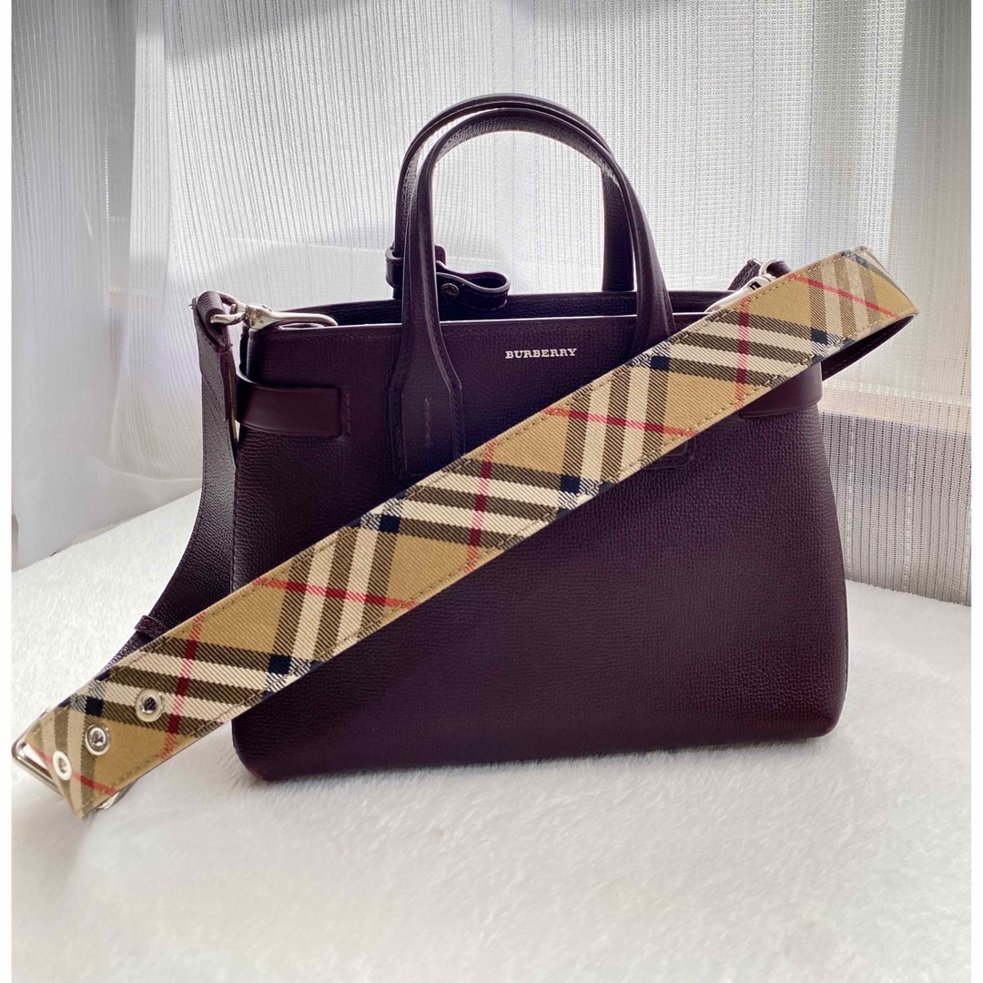 BURBERRY(バーバリー)のBURBERRY バーバリー 2WAY ショルダー／ハンドバッグ チェックレザー レディースのバッグ(ハンドバッグ)の商品写真