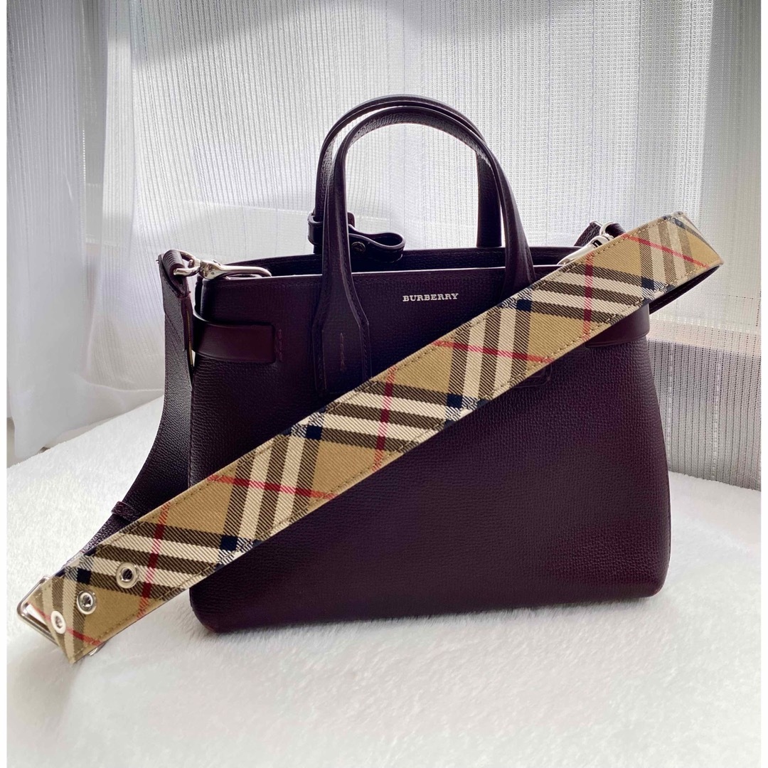 BURBERRY(バーバリー)のBURBERRY バーバリー 2WAY ショルダー／ハンドバッグ チェックレザー レディースのバッグ(ハンドバッグ)の商品写真