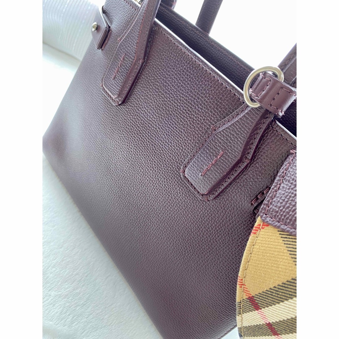 BURBERRY(バーバリー)のBURBERRY バーバリー 2WAY ショルダー／ハンドバッグ チェックレザー レディースのバッグ(ハンドバッグ)の商品写真