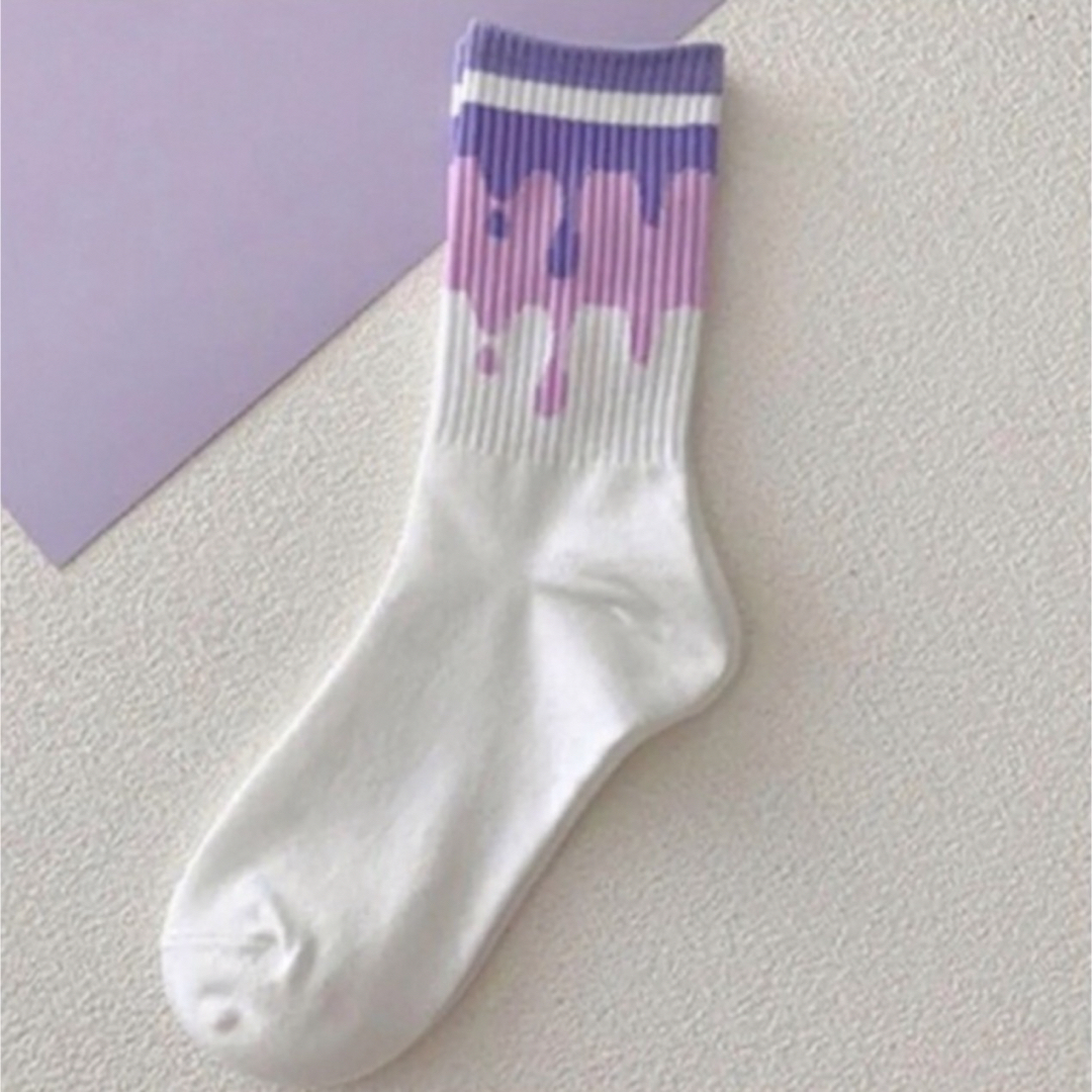 ENDO SOCKS パープルハートシリーズ可愛いジュニア靴下　大人靴下 キッズ/ベビー/マタニティのこども用ファッション小物(靴下/タイツ)の商品写真