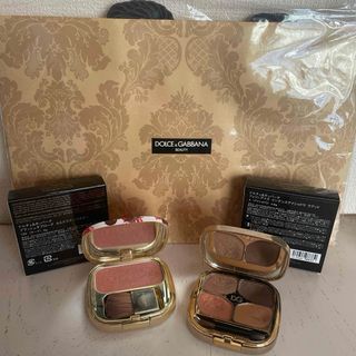 ドルチェアンドガッバーナビューティ(DOLCE & GABBANA BEAUTY)のドルチェ&ガッバーナ☆アイシャドウ4☆チーク130☆ショッパー付き♪(アイシャドウ)