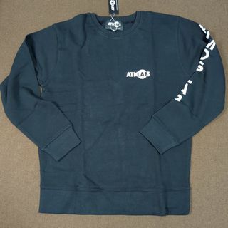 アトモス(atmos)の黒XL ATMOS LAB  Crew-Neck Sweat(スウェット)