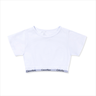 カルバンクライン(Calvin Klein)のMODERN COTTON LINE EXT 半袖Tシャツブラレット　ホワイトM(Tシャツ/カットソー(半袖/袖なし))