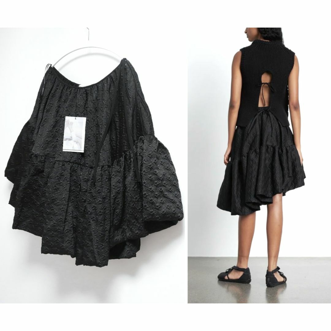 新品 セシリーバンセン マトラッセ SARINA スカート 黒 新品 セシリーバンセン マトラッセ SARINA スカート 黒