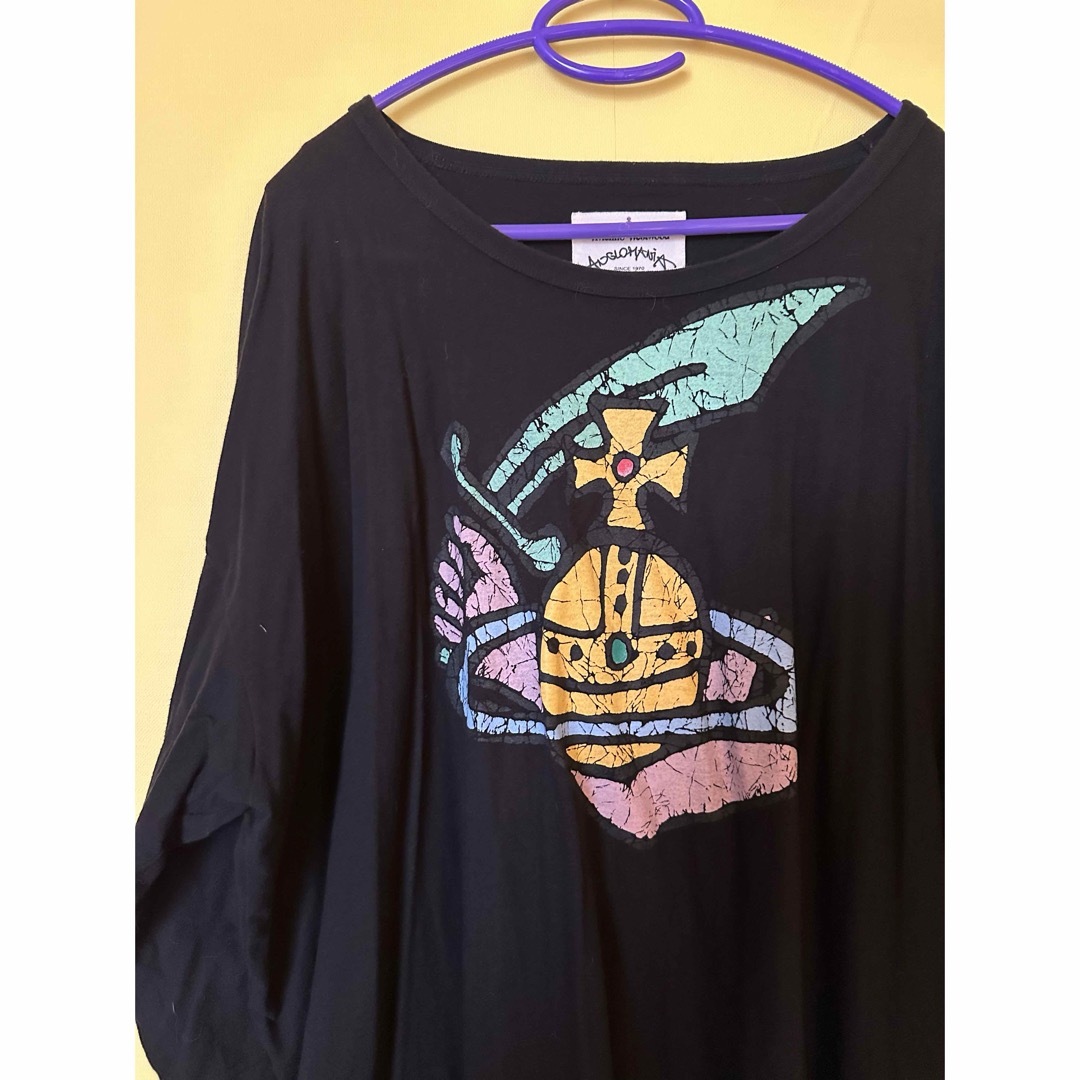 Vivienne Westwood(ヴィヴィアンウエストウッド)のヴィヴィアンウエストウッド　ビッグTシャツ　ブラック　XXL相当 メンズのトップス(Tシャツ/カットソー(半袖/袖なし))の商品写真