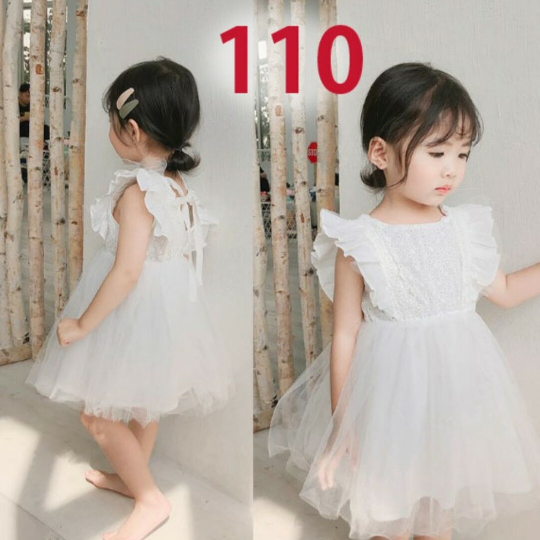 ワンピース ドレス 110size キッズ/ベビー/マタニティのキッズ服女の子用(90cm~)(ドレス/フォーマル)の商品写真