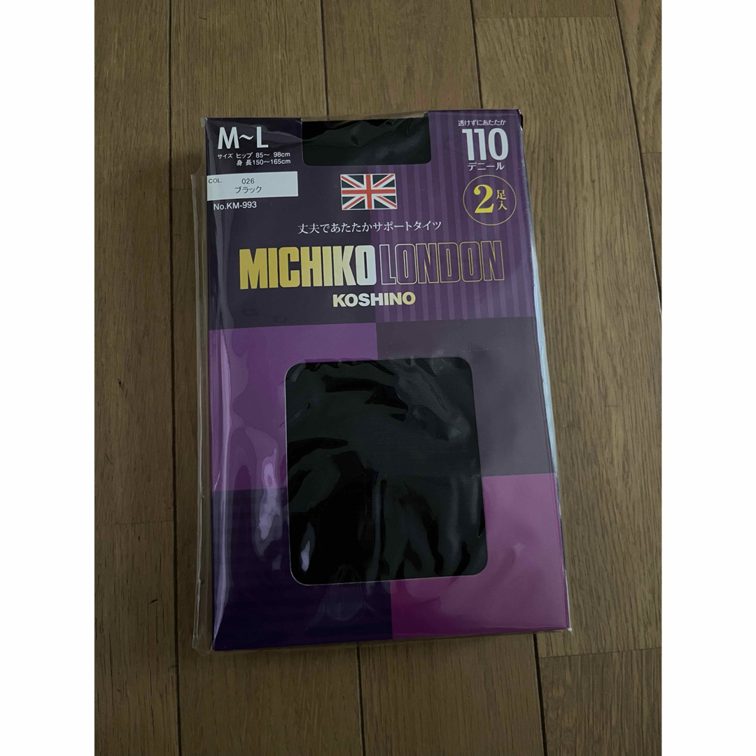 MICHIKO LONDON(ミチコロンドン)の黒タイツ 110デニール レディースのレッグウェア(タイツ/ストッキング)の商品写真