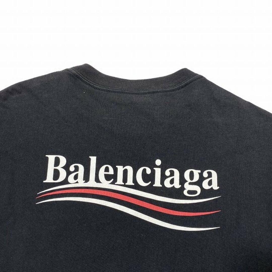 BALENCIAGA キャンペーンロゴ Tシャツ ブラックメンズ