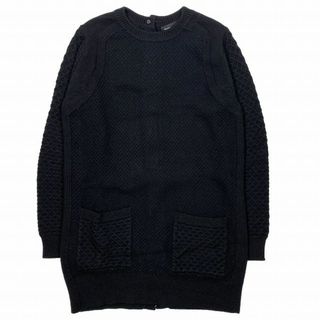 プロエンザスクーラー(Proenza Schouler)の美品 プロエンザスクーラー バックボタン ワッフル ロング ニット セーター(ニット/セーター)