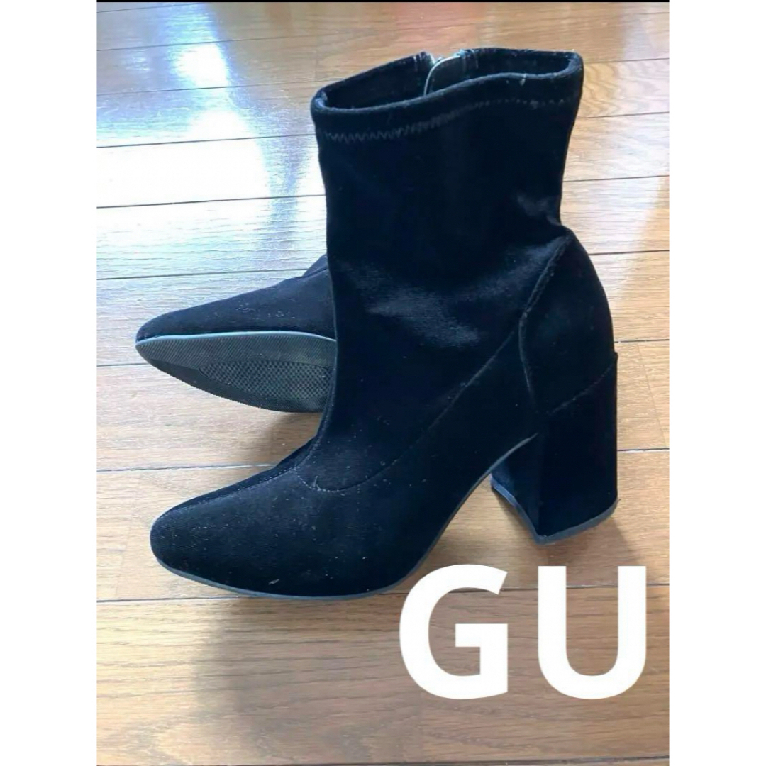 GU(ジーユー)のGUベロアストレッチブーツ レディースの靴/シューズ(ブーツ)の商品写真