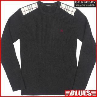 バーバリーブラックレーベル(BURBERRY BLACK LABEL)の廃盤 バーバリーブラックレーベル セーター ニット M ノバチェック JJ722(ニット/セーター)