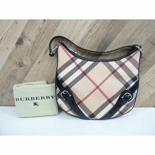 バーバリー(BURBERRY)のK名009/ バーバリー PVC レザー チェック ハンドバッグ(ハンドバッグ)