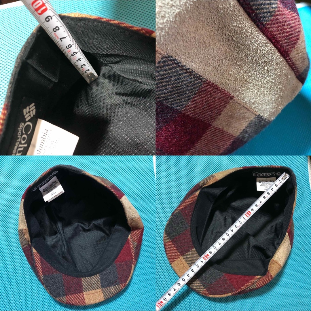 Columbia(コロンビア)のコロンビア 高級ウールハンチング  L/XL 秋冬 チェック メンズの帽子(ハンチング/ベレー帽)の商品写真