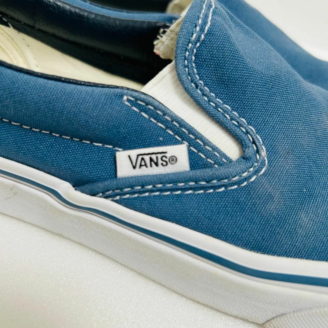 VANS バンズ スニーカー スリッポン ブルー 24.5cm レディースの靴/シューズ(スニーカー)の商品写真