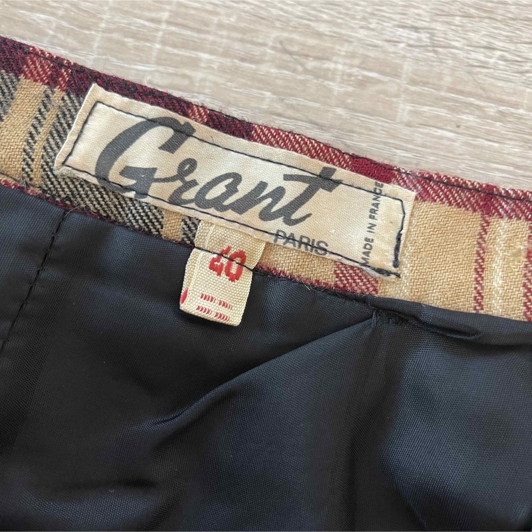 Lochie(ロキエ)のFrance vintage check skirt レディースのスカート(ロングスカート)の商品写真