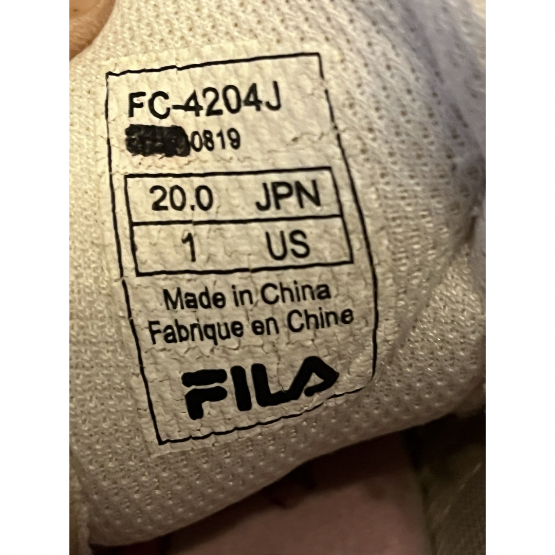 FILA(フィラ)のFILA フィラ　キッズスニーカー　20cm キッズ/ベビー/マタニティのキッズ靴/シューズ(15cm~)(スニーカー)の商品写真