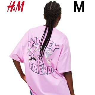 エイチアンドエム(H&M)の新品 H&M × Disney コラボ ミッキーマウス Tシャツ M.(Tシャツ(半袖/袖なし))