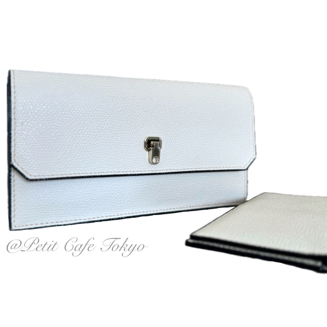 valextra】 BRERA ブレラ シティウォレット 長財布 ホワイト valextra】 BRERA ブレラ シティウォレット 長財布 ホワイト