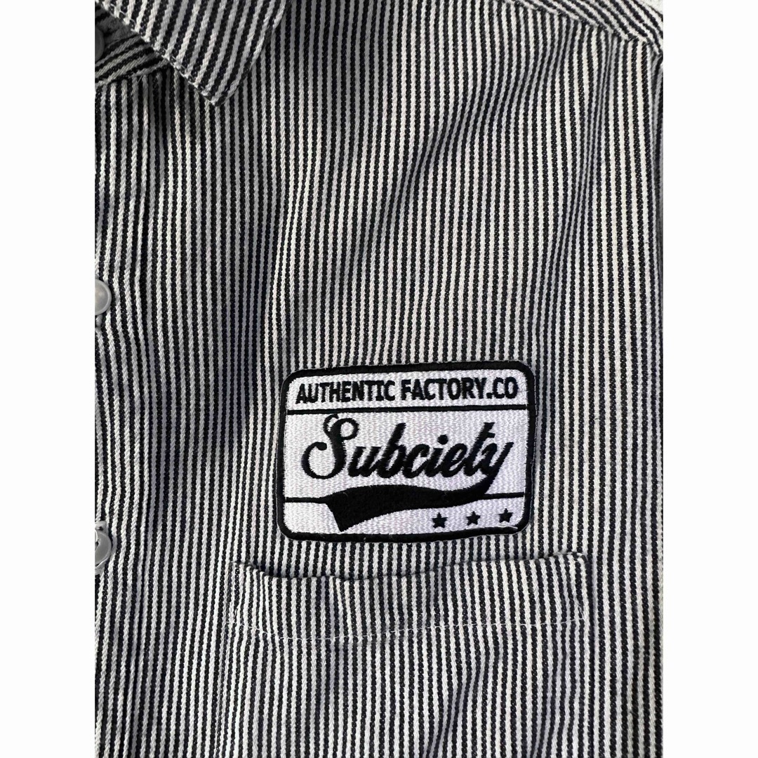 Subciety(サブサエティ)のSubciety サブサエティ 定番ワークシャツ 長袖 ヒッコリー ストライプ メンズのトップス(シャツ)の商品写真