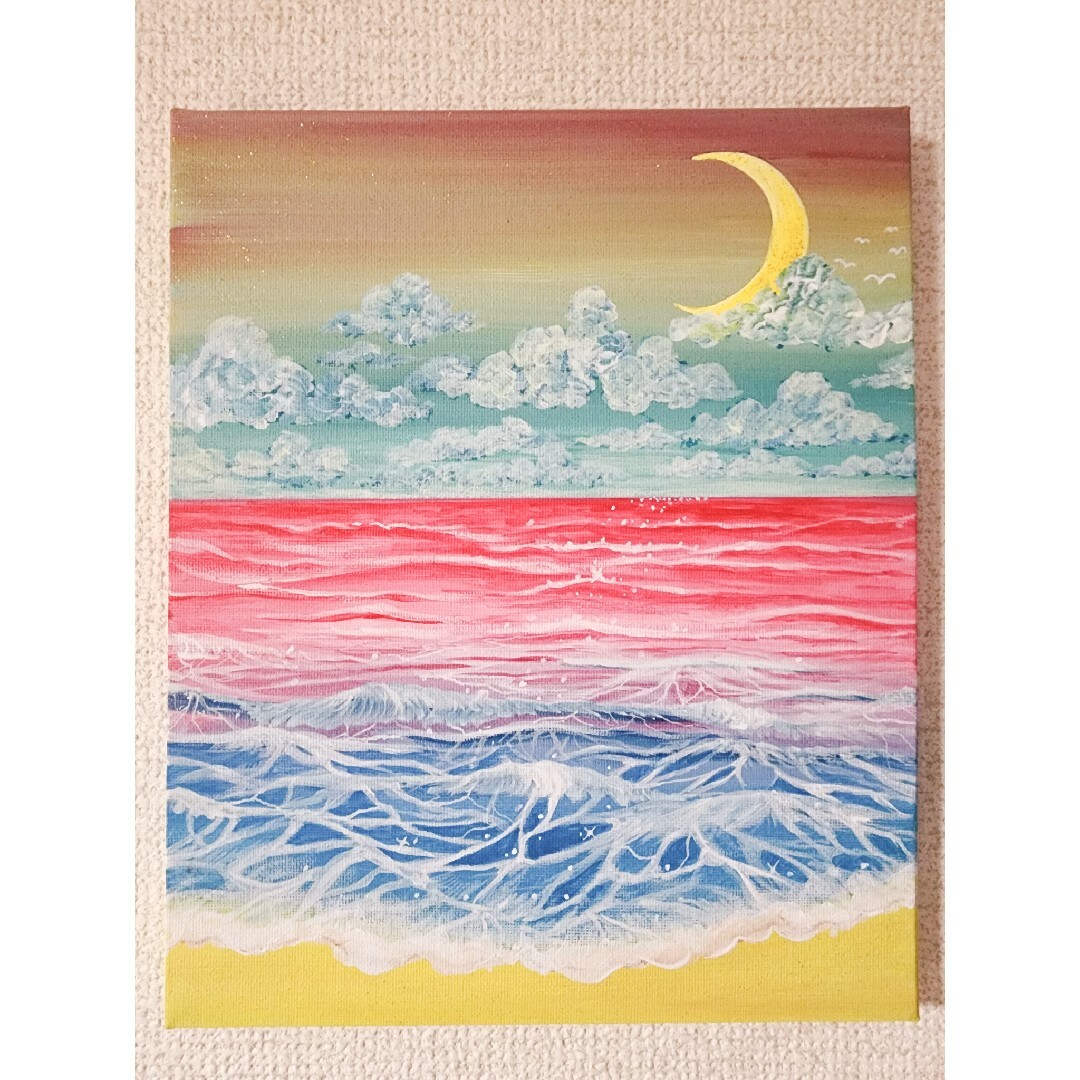 海 絵 風景画 アート アクリル絵の具 一点物 原画の通販 by 海 絵 風景画 アート アクリル絵の具 一点物 原画の通販 by