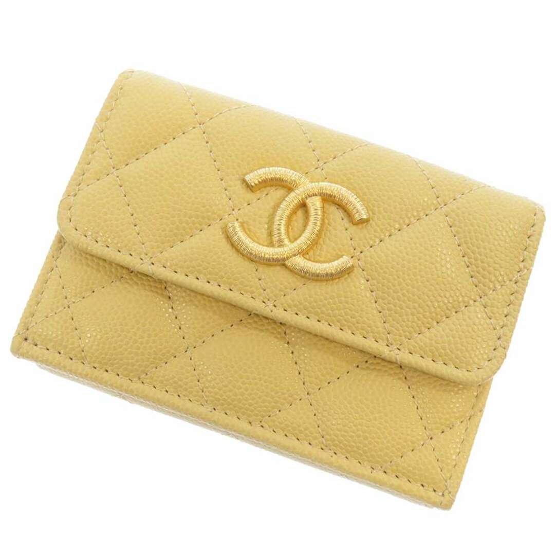 CHANEL - シャネル 三つ折り財布 マトラッセ ミニ ウォレットココ