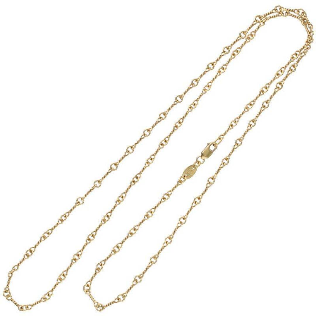 クロムハーツ  22K NECKCHAIN T24/ツイストチェーン24inch ゴールドネックレス メンズ 24inch