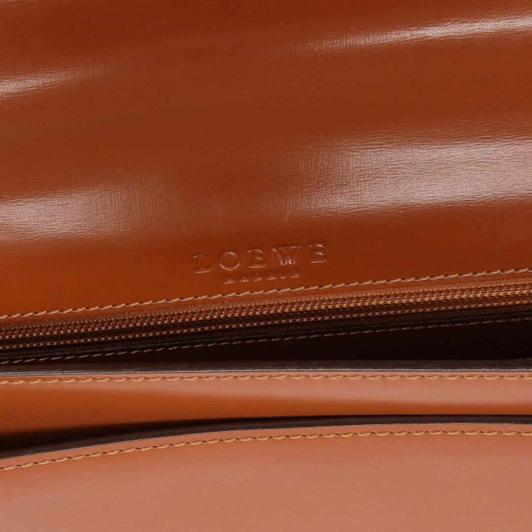 LOEWE(ロエベ)の【本物保証】 ロエベ LOEWE アナグラム ロゴ ビジネスバッグ ブリーフケース レザー ブラウン 茶 メンズのバッグ(ビジネスバッグ)の商品写真