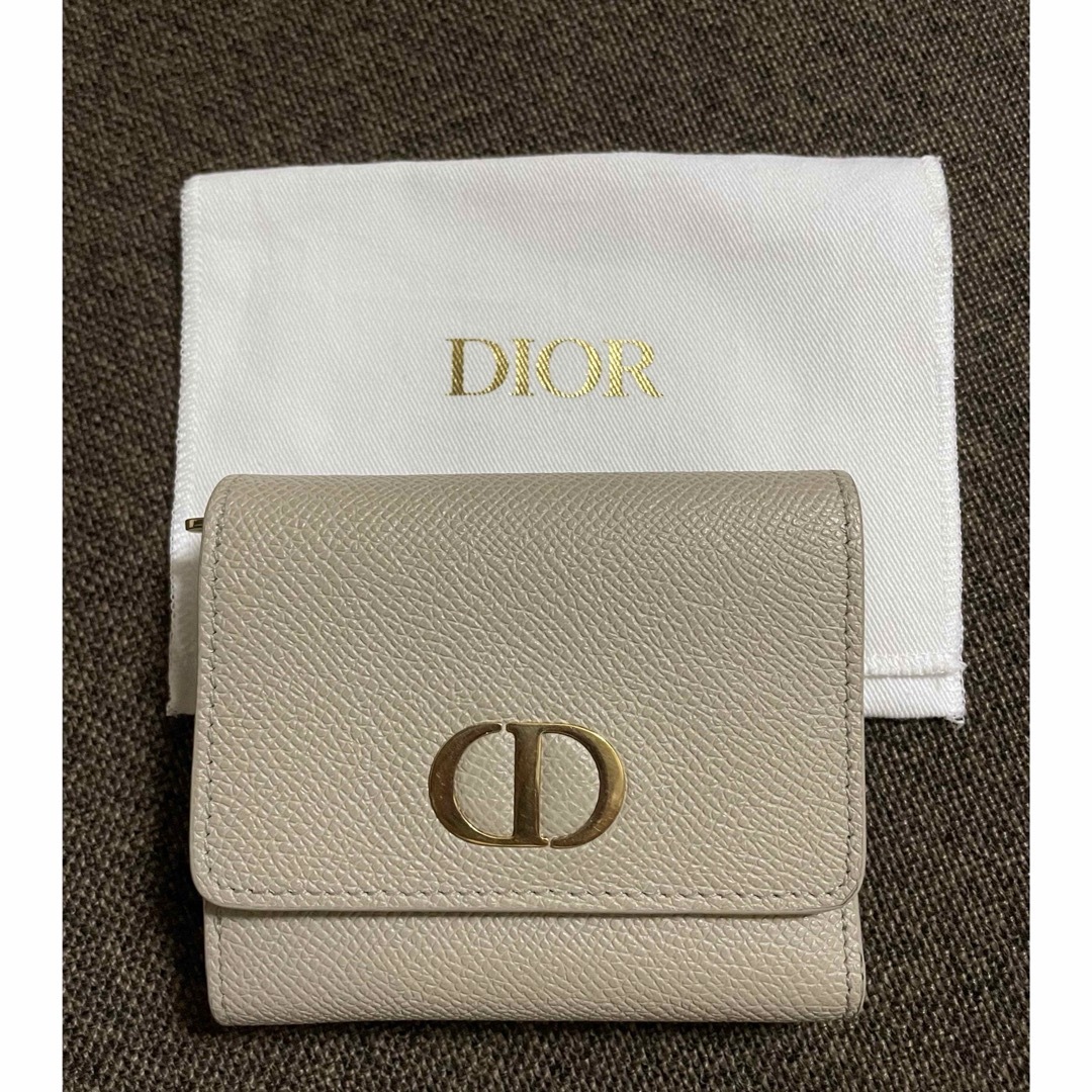 Christian Dior(クリスチャンディオール)のディオール コンパクトウォレット ベージュ レディースのファッション小物(財布)の商品写真