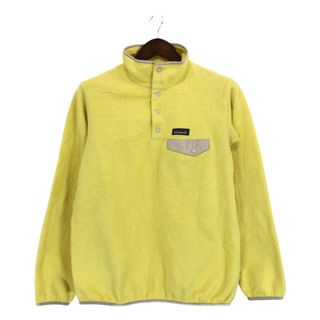 パタゴニア(patagonia)のSALE///// patagonia パタゴニア SYNCHILLA シンチラ スナップT フリースジャケット アウトドア イエロー (メンズ M)  P3765(その他)