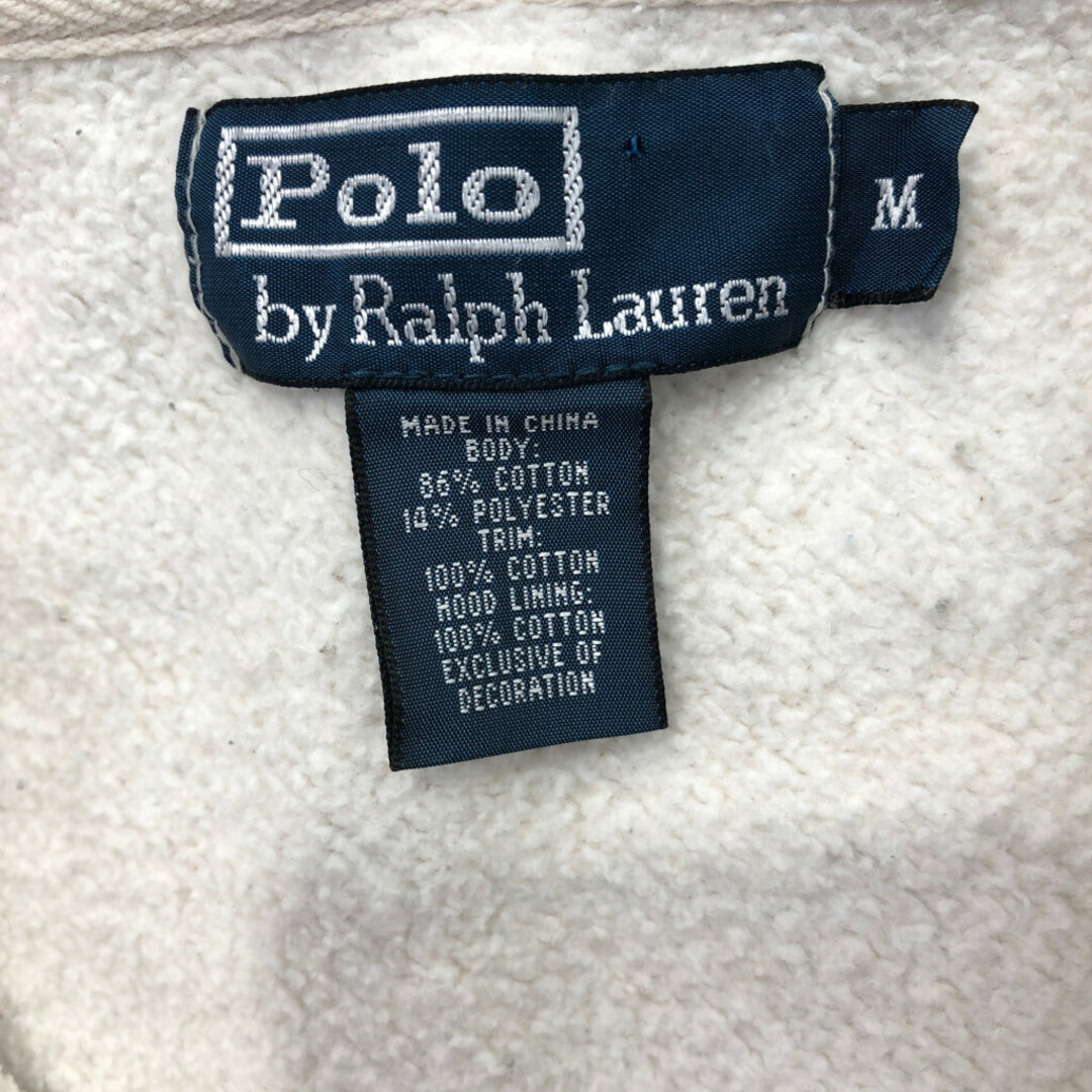 POLO RALPH LAUREN(ポロラルフローレン)のSALE/// 90年代 Polo by Ralph Lauren ポロ ラルフローレン フルジップ スウェット パーカー アイボリー (メンズ )  P3781 メンズのトップス(パーカー)の商品写真