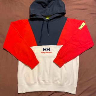 ヘリーハンセン(HELLY HANSEN)のヘリーハンセン トリコロール プルオーバー スウェット パーカー S  (パーカー)