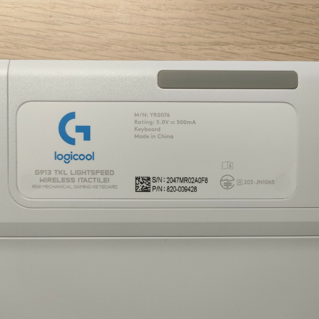 Logicool(ロジクール)のLogicool  ゲーミングキーボード タクタイル ホワイト G913-TKL スマホ/家電/カメラのPC/タブレット(PC周辺機器)の商品写真