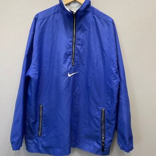 ナイキ(NIKE)の90s NIKE ナイロンジャケット　　L 白タグ、銀タグ(ナイロンジャケット)