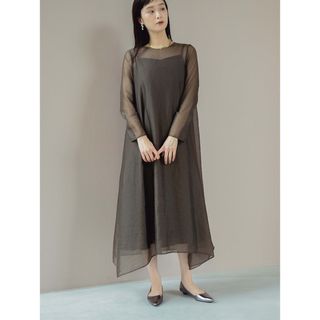 Kaene - 完売品 [ kaene ] 幾何学チュールワンピース 100546 タグ付き