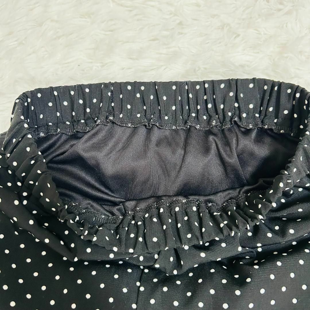 GU(ジーユー)の【美品】GU ジーユー 水玉ロングスカート ドット柄 ブラック S レディースのスカート(ロングスカート)の商品写真