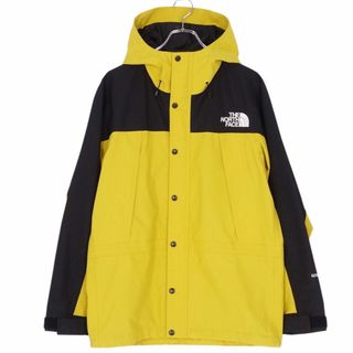 ザノースフェイス(THE NORTH FACE)の美品 ザノースフェイス THE NORTH FACE ジャケット パーカー Mountain Light Jacket マウンテンライトジャケット NP11834 GORE-TEX アウター メンズ M イエロー(その他)